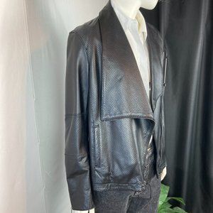 Anne Klein Leather Moto Jacket
